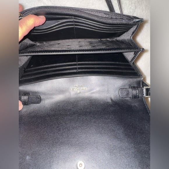 Kate Spade Harlow Black Leather Wallet On A String Crossbody Like New! - Picture 10 of 14